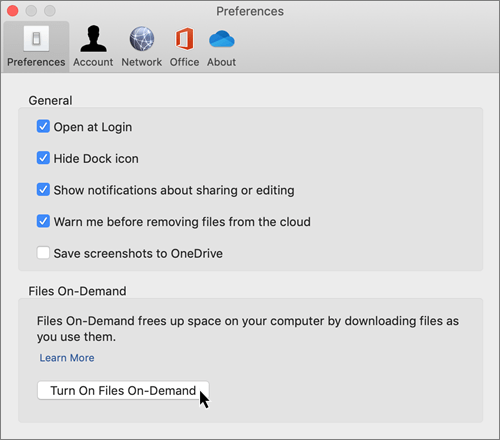 onedrive for business sync mac